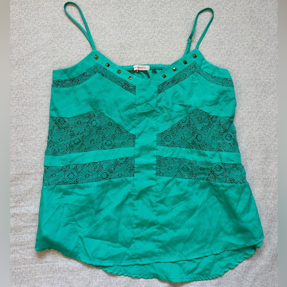 Y2k Vintage Margo & Sebastian Size M Cami Tank Top with Studs
